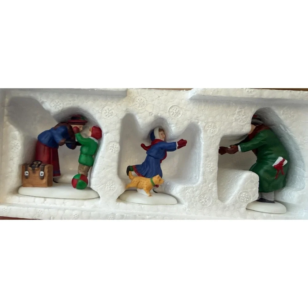 Dept 56 Heritage Village Welcome Home Set of 3 Porcelain Accessories #5533-6